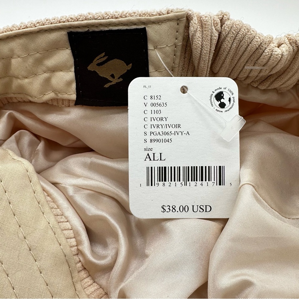 NWT Free People Peter Grimm Ivory Embellished Military Hat One Size - Picture 10 of 11